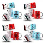 Kit de Artes para Camisas de Namorados Editáveis