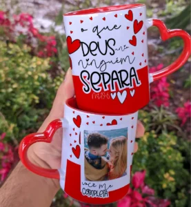 Kit de Artes para Caneca de Dia dos Namorados