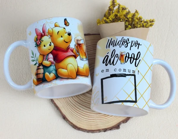 Kit de Artes para Caneca Dia dos Namorados - Casal Cervejeiro
