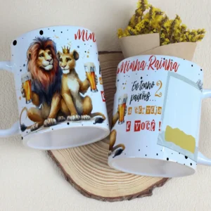 Kit de Artes para Caneca Dia dos Namorados - Casal Cervejeiro