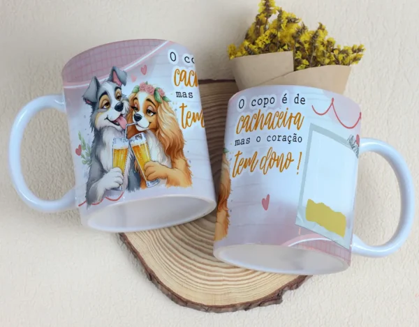 Kit de Artes para Caneca Dia dos Namorados - Casal Cervejeiro