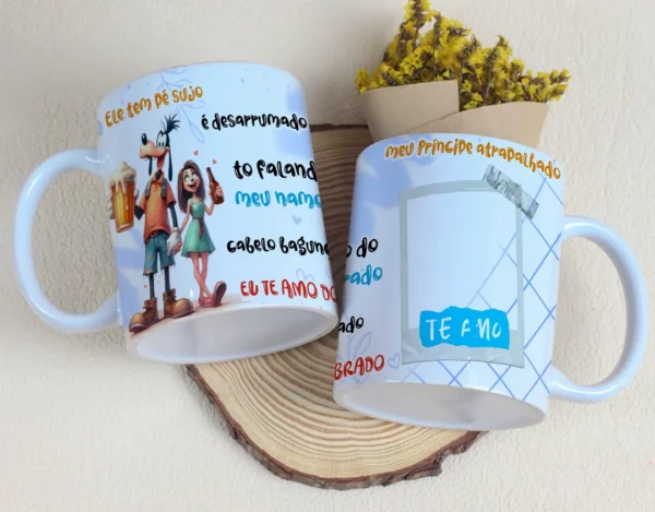 Kit de Artes para Caneca Dia dos Namorados - Casal Cervejeiro