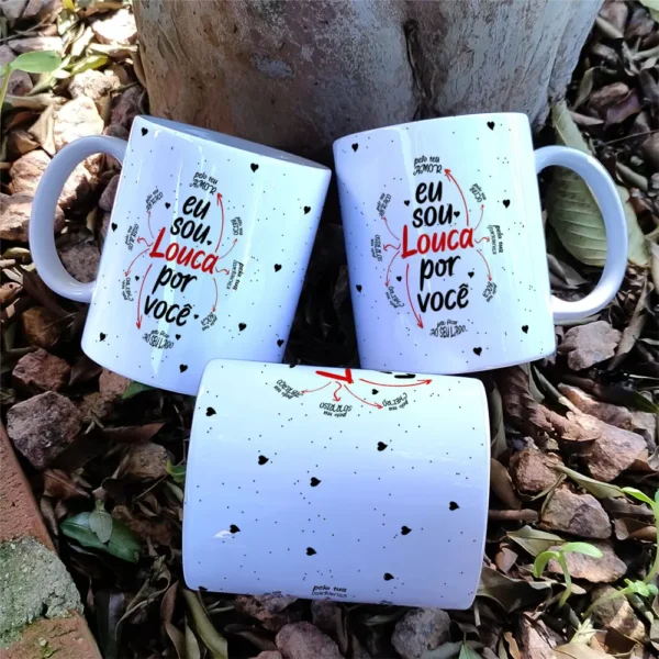 Kit de Artes para Caneca Dia dos Namorados Minimalista