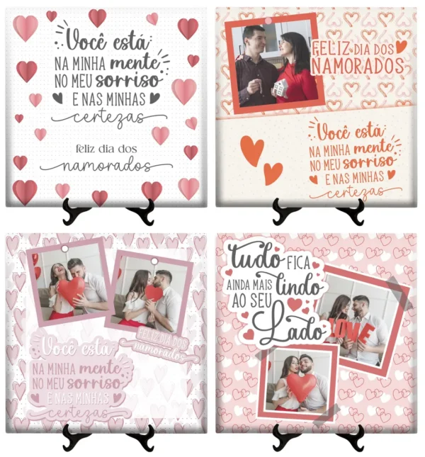 Kit de Artes para Canecas Dia dos Namorados em Corel