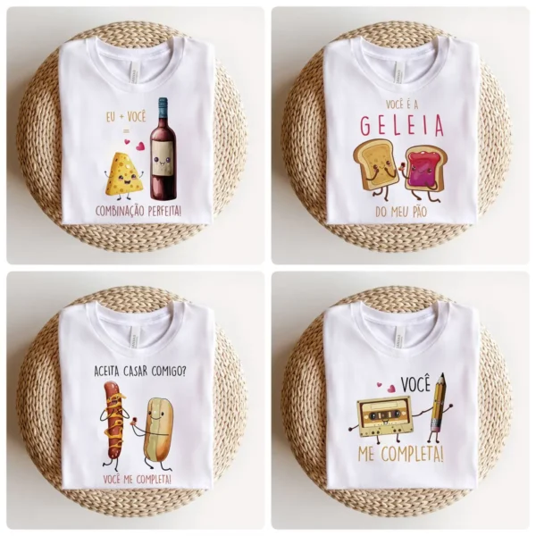 Kit de Artes para Canecas e Camisas Dia dos Namorados