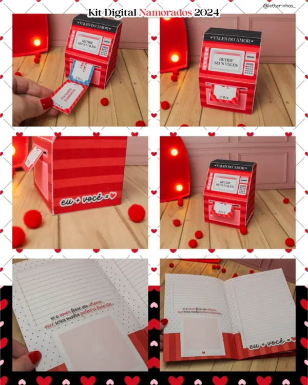 Kit de Corte DIY para Dia dos Namorados Presentes Criativos