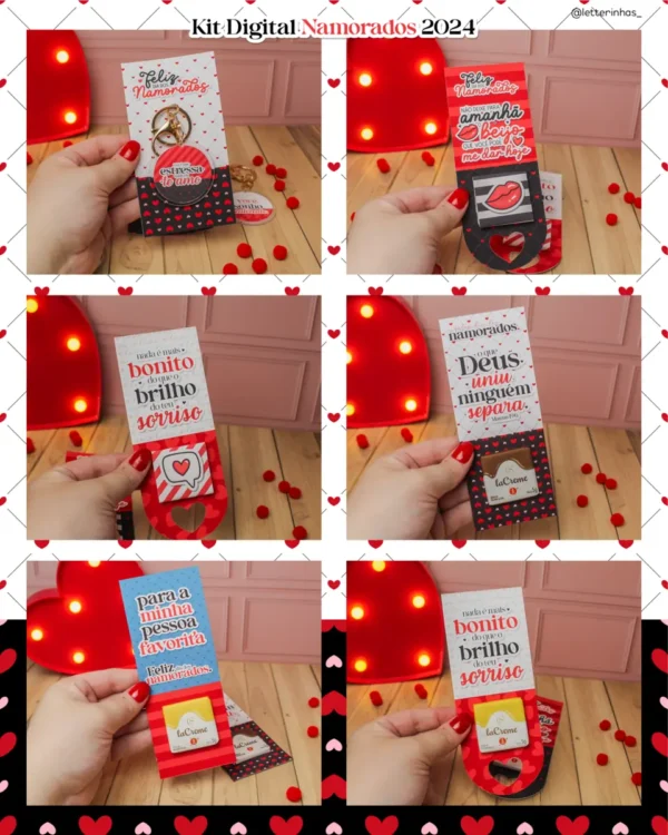 Kit de Corte DIY para Dia dos Namorados Presentes Criativos