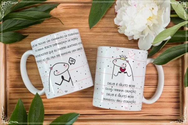 Kit de Designs para Canecas de Namorados em Corel