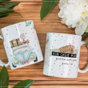Kit de Designs para Canecas de Namorados em Corel