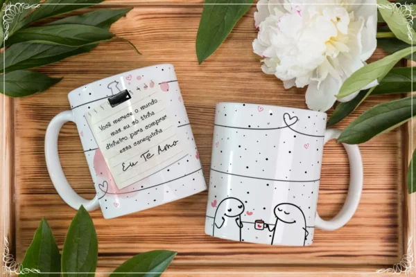 Kit de Designs para Canecas de Namorados em Corel