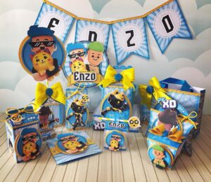 Kit Decoração Festa PKXD Menino
