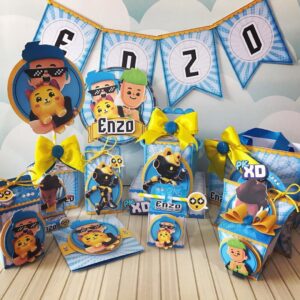 Kit Decoração Festa PKXD Menino