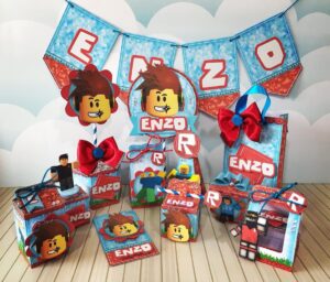Kit Decoração Festa Roblox