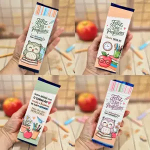 Kit Dia Dos Professores Caixa Bis Personalizada