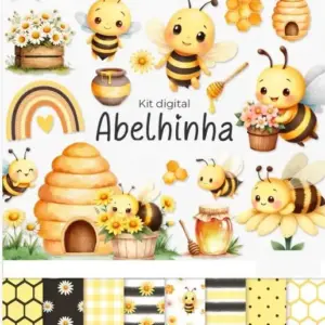 Kit Digital Abelhinhas Png Para Scrapbooking E Papercraft