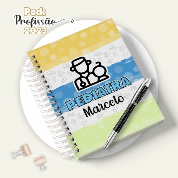 Kit Digital Agenda Encadernação Profissões Capa Miolo Caneca