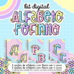 Kit Digital Alfabeto Fofinho Escolar Volta Às Aulas Em Png