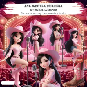 Kit Digital Ana Castela Para Personalizados Em Png