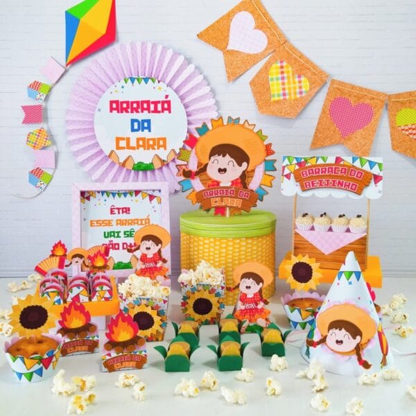 Kit Digital Arraia Menina So Um Bolinho Arq Digital 5