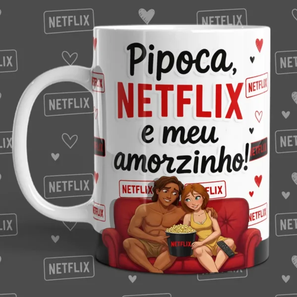 Kit Digital - Arte para Caneca do Dia dos Namorados