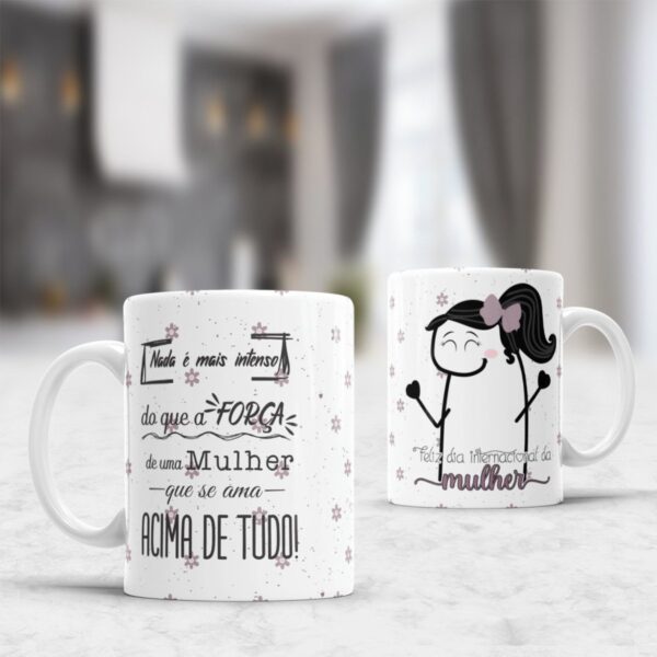 Kit Digital Artes Canecas Dia da Mulher Flork