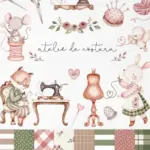 Kit Digital Atelie De Costura Png Para Sublimacao E Scrapbooking