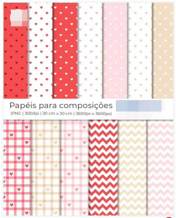 Kit Digital Capivara Namorados - Arte Romântica PNG