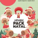 Kit Digital Capivara Natal Png Para Projetos Criativos 2