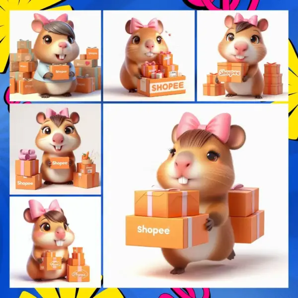 Kit Digital Capivara Shopee Arte Em Png Para Craft 2