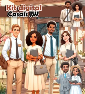 Kit Digital Casal JW para Lembranças Personalizadas