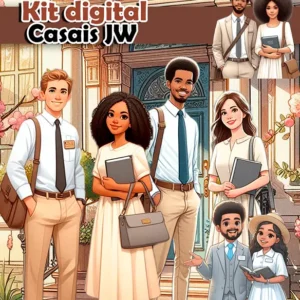 Kit Digital Casal JW para Lembranças Personalizadas