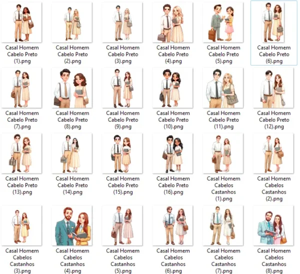 Kit Digital Casal JW para Lembranças Personalizadas