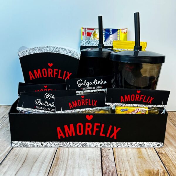 Kit Digital Cesta Namorados Loveflix Amorflix Arquivo Corte