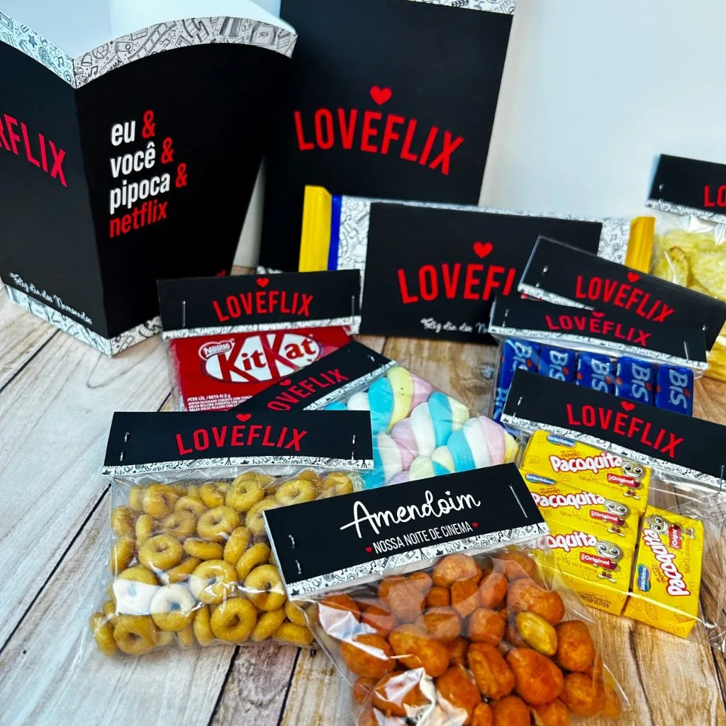 Kit Digital Cesta Namorados Loveflix Amorflix Arquivo Corte 4 Kit Digital Cesta Namorados Loveflix Amorflix Arquivo Corte