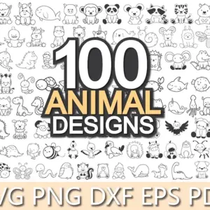 Kit Digital Contorno Animais Png Para Scrapbooking E Sublimacao 5