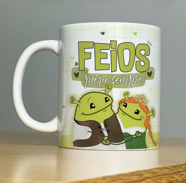 Kit Digital de Arte para Canecas Namorados Amor e Carinho