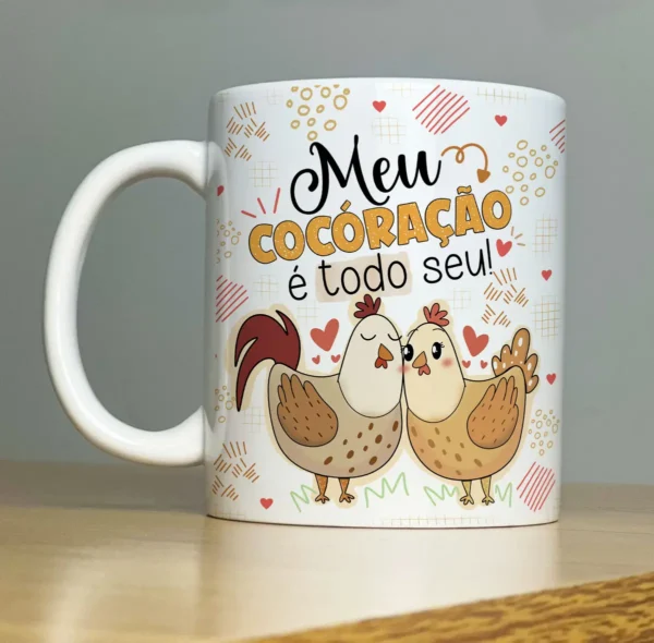 Kit Digital de Arte para Canecas Namorados Amor e Carinho