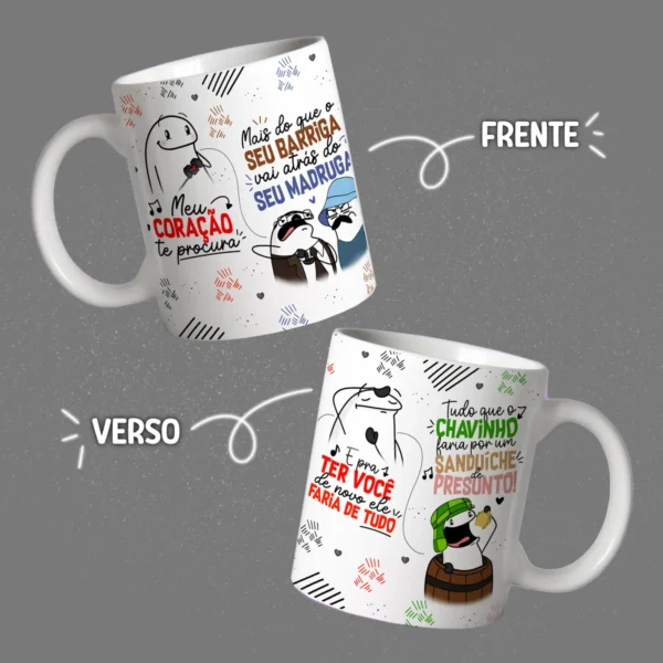 Kit Digital de Arte para Canecas Namorados Amor e Carinho