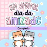 Kit Digital Dia da Amizade Arquivos Corte Ilustrações Mimos 30 Kit Digital Dia da Amizade Arquivos Corte Ilustrações Mimos