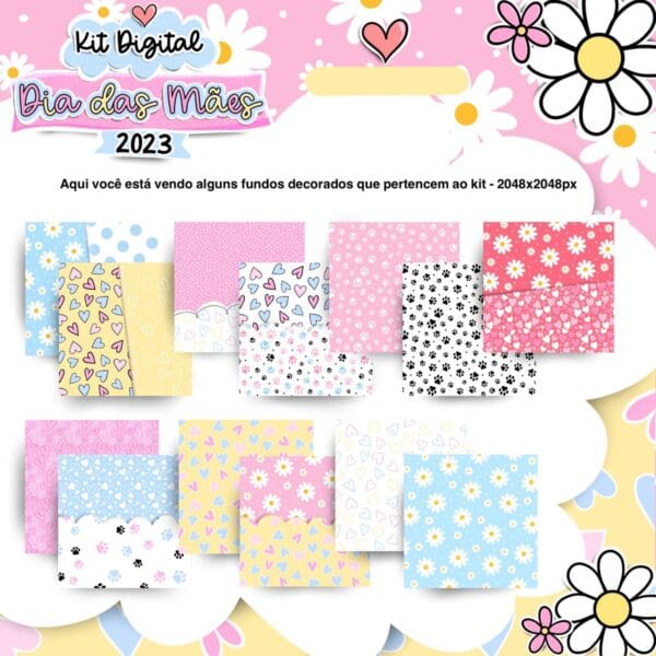 Kit Digital Dia das Mães 2023 Papelaria Personalizada Mimos - Imagem 5