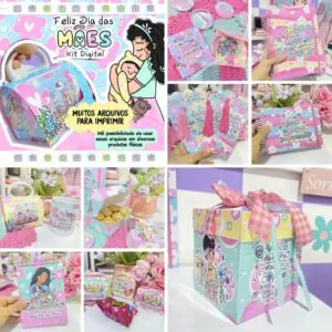 Kit Digital Dia das Mães Arquivos Corte Silhouette Tesourete