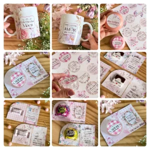 Kit Digital Dia das Mães - Decore com Amor em PNG