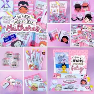 Kit Digital Dia Das Mulheres 2022 Ilustrações Personalizados