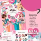 Kit Digital Dia Das Mulheres Png Arte Feminina Personalizavel 2