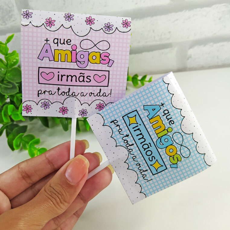 Kit Digital Dia dos Amigos Arquivos P Mimos Personalizados