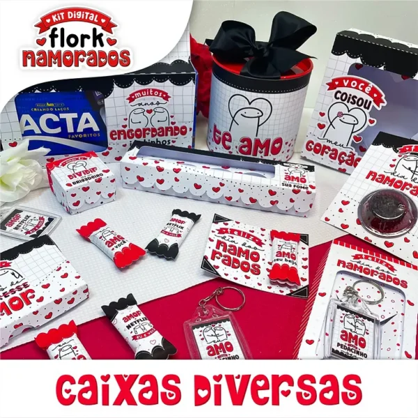 Kit Digital Dia Dos Namorados Flork 600 Arquivos 3