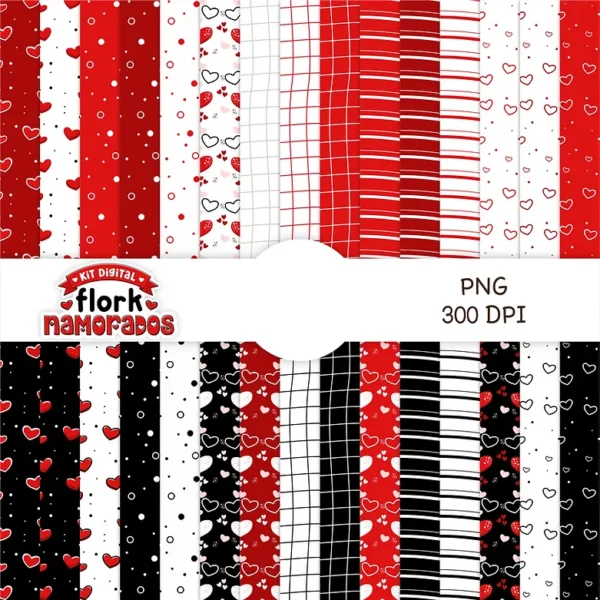 Kit Digital Dia Dos Namorados Flork 600 Arquivos