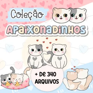 Kit Digital Dia dos Namorados Ilustrações Lettering e Mimos