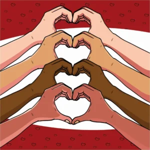 Kit Digital Dia dos Namorados: Mãos e Frases em PNG