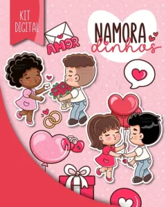 Kit Digital Dia dos Namorados - Namoradinhos em PNG